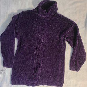 Vintage Purple Chenille Sweater